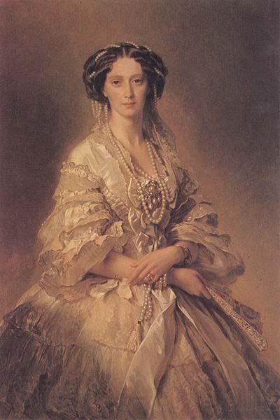 Franz Xaver Winterhalter Portrait of Empress Maria Alexandrovna Norge oil painting art